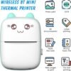 Portable Mini Thermal Label Printer Bluetooth Photo Printer 1 Roll Thermal Paper