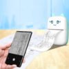 Portable Mini Thermal Label Printer Bluetooth Photo Printer 1 Roll Thermal Paper